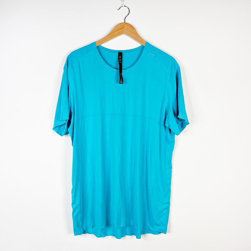 Lululemon mens Metal Vent Tech blue shirt Size XL